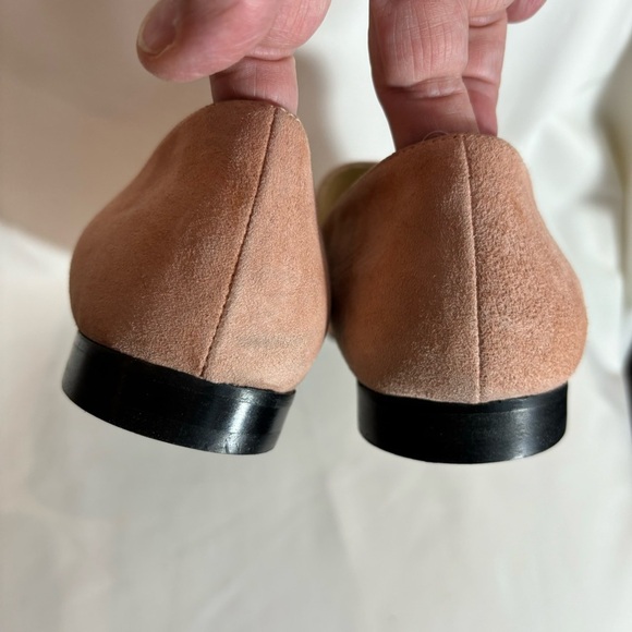 BANANA REPUBLIC Sz 7.5 Slip On Square Toe Suede Made in Italy Loafers NEW W/ TAG - Picture 7 of 9